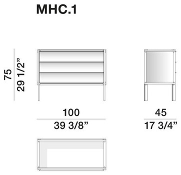 Размеры Комод Molteni MHC.1