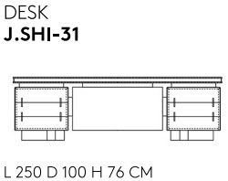 Размеры Письменный стол Jumbo Collection Shinto Размеры Письменный стол Jumbo Collection Shinto
