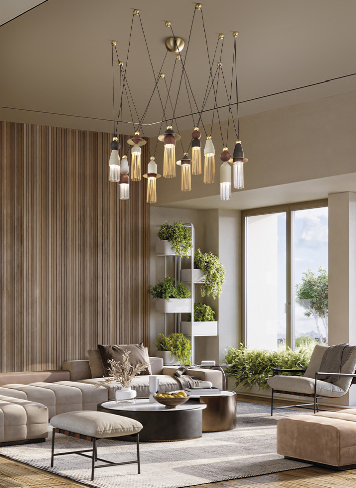 Светильник люстра Masiero Nappe C10