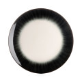 Комплект из 2-х подстановочных тарелок Serax DE, диаметр 28 см, кремовый, чёрный, вариант №4, фарфор