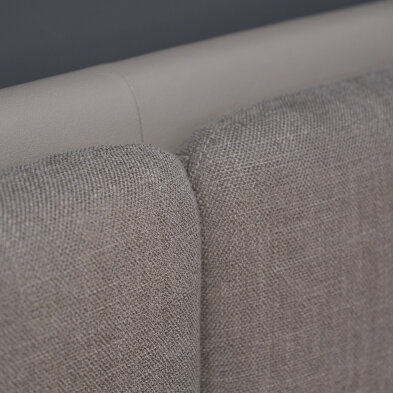 Кровать Mod Interiors Лурдес 202 x 223 x h98 см, с подъёмным механизмом, серый текстиль