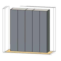 Гардероб Atena Mercantini By Moretti Compact Expo 232,5 x 59,5 x 257h nc109097