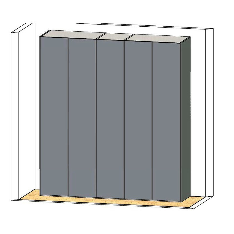 Гардероб Atena Mercantini By Moretti Compact Expo 232,5 x 59,5 x 257h nc109097