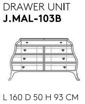 Размеры Комод Jumbo Collection Madeleine