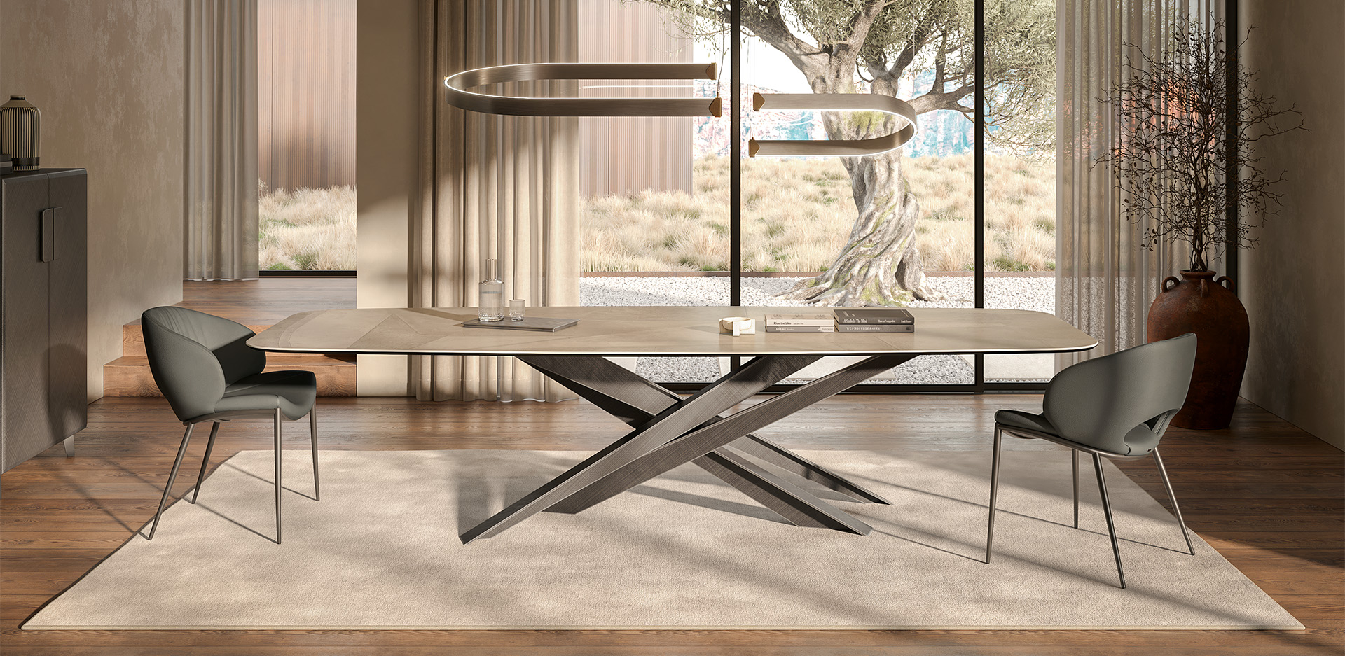 Стол в столовую Cattelan italia Lancer Keramik Стол в столовую Cattelan italia Lancer Keramik