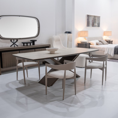 Обеденный стол Giorgio Casa Helios 240 x 100 x h78 см, травертин