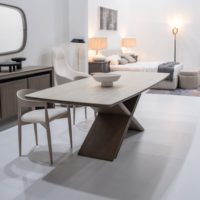 Обеденный стол Giorgio Casa Helios 240 x 100 x h78 см, травертин