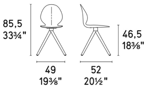 Размеры Офисное кресло Calligaris Basil CS1856-180