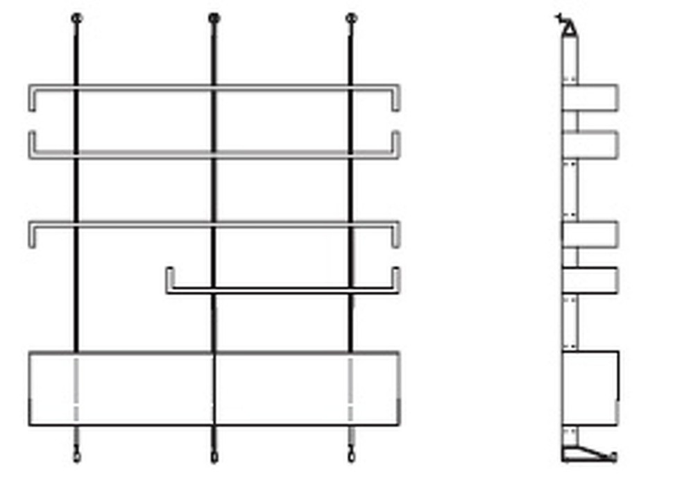 Стеллаж Plan Tonin Casa Modern 200 x 32 x 246h nc105083