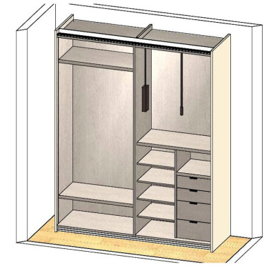 Гардероб Atena Mercantini By Moretti Compact Expo 202,5 x 59,5 x 257h nc109107