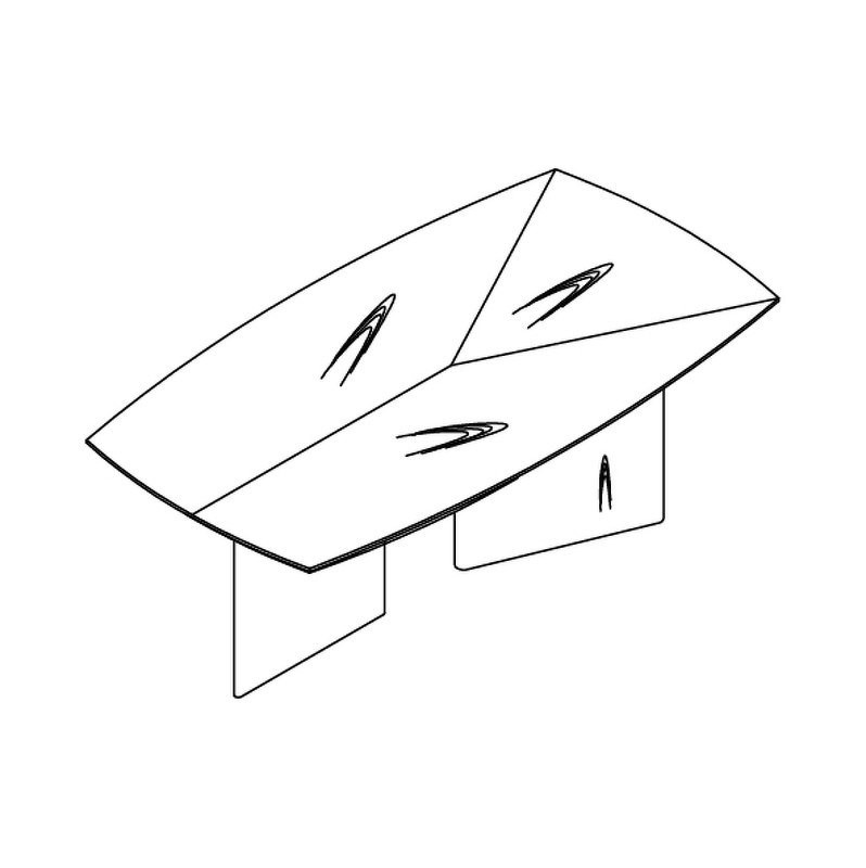 Обеденный стол Mod Interiors Miramar 240 x 109 x 75h nc109983