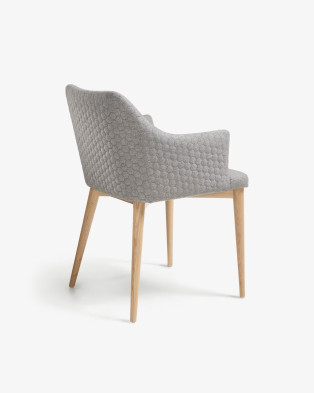 Стул La Forma Danai 54 x 57 x h80 см, серый тканевый