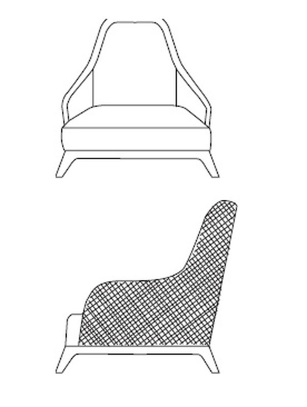 Кресло Cleo Tonin Casa Modern 75 x 81 x 92h nc75482