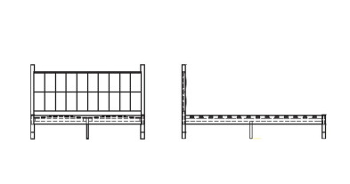 Кровать Mod Interiors Benissa 188,6 x 213 x 111h nc93875