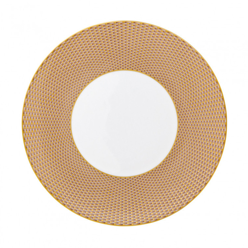 Тарелка обеденная coupe Raynaud Tresor, диаметр 27 см, бежевый, фарфор