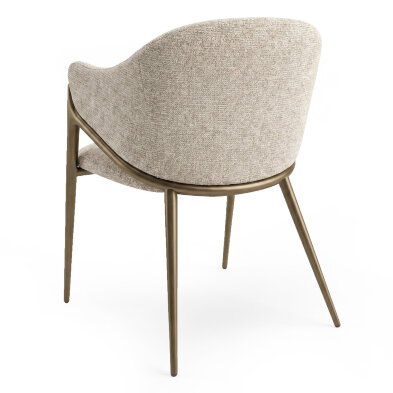 Стул Fratelli Barri Bono 56,5 x 63 x h82 см, ткань Milan col. 120, матовая бронза