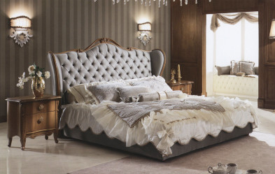Кровать Silver Piermaria Home collection Silver capitonee
