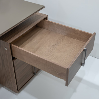 Письменный стол Hurtado Connect 230 x 100 x h75 см, МДФ, кожа