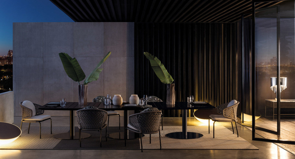 Полукресло Minotti Aston Cord Lounge Outdoor