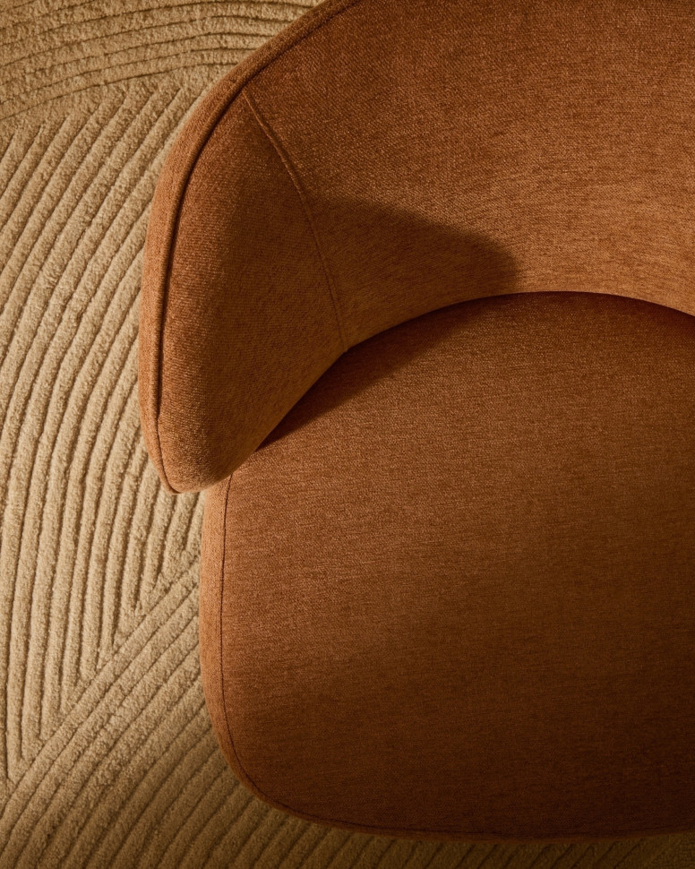 Кресло La Forma Ulit 70 x 73 x h72 см, терракотовый шенилл