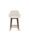 Полубарный стул La Forma Konna 56,5 x 53 x h95 см, бежевый, массив ясеня