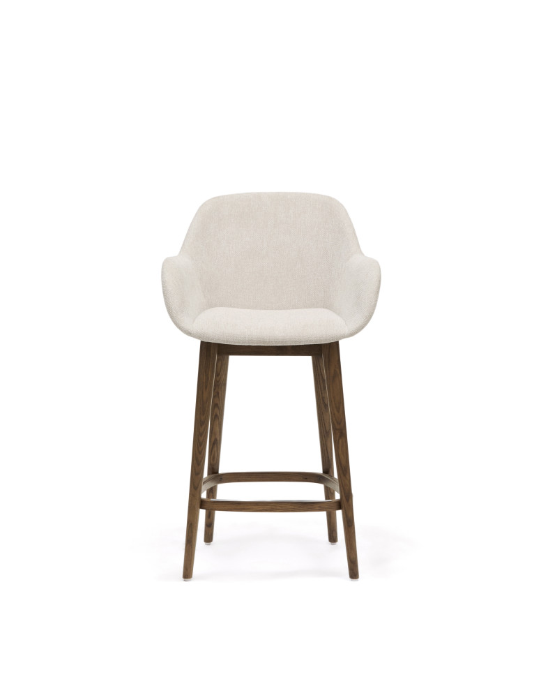 Полубарный стул La Forma Konna 56,5 x 53 x h95 см, бежевый, массив ясеня