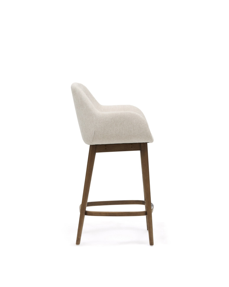 Полубарный стул La Forma Konna 56,5 x 53 x h95 см, бежевый, массив ясеня