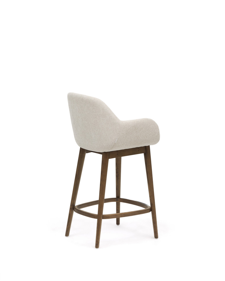 Полубарный стул La Forma Konna 56,5 x 53 x h95 см, бежевый, массив ясеня