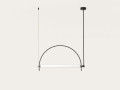 Подвесной светильник Aromas Del Campo Arc 100 x 6,2 x h200 см, чёрный