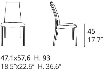 Размеры Стул Ozzio design Megan S314