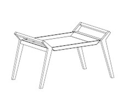 Сервировочный столик Tiffany Bontempi Casa Bontempi Casa 78 x 47 x 43h nc103126