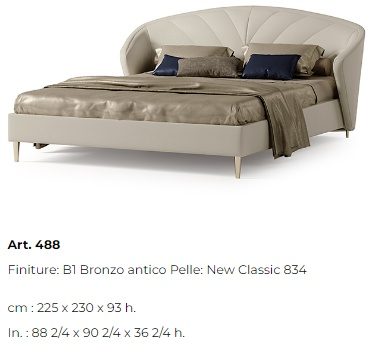 Размеры Кровать Bizzotto Italia Wave 488