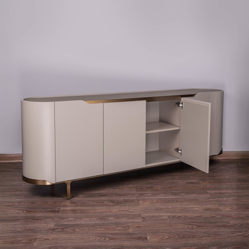 Буфет Fratelli Barri Pirri 210 x 42 x h80 см, стекло Grey Chemical - материал