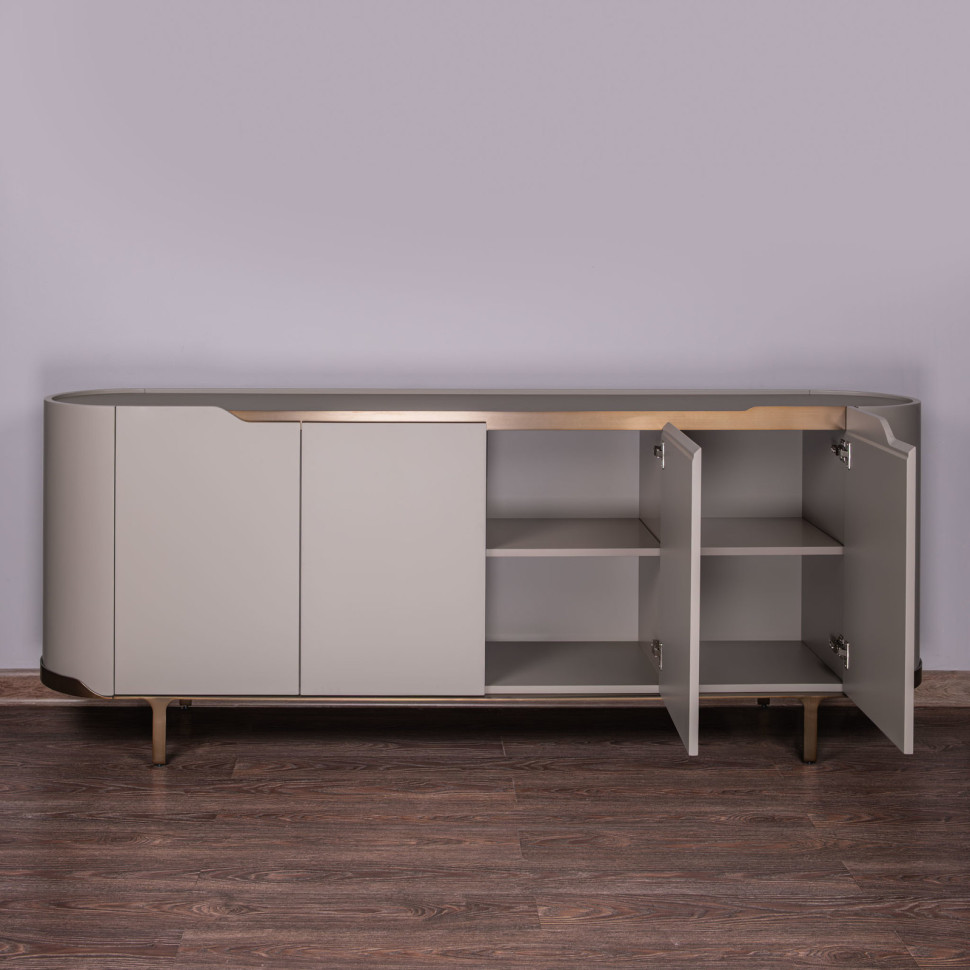 Буфет Fratelli Barri Pirri 210 x 42 x h80 см, стекло Grey Chemical