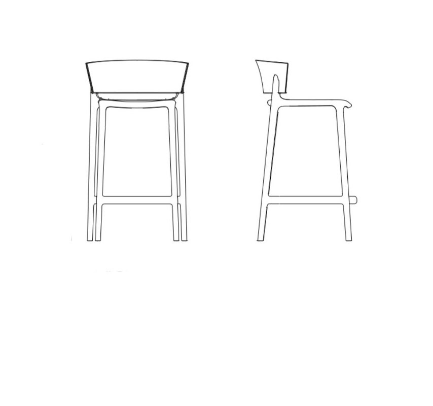 Барный стул Africa Vondom Vondom 48 x 45 x 84,5h nc100653