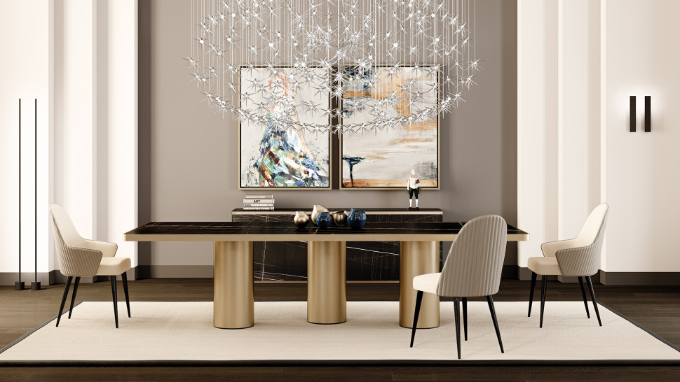 Стол Reflex Disegno Signore Degli Anelli 72 Steel