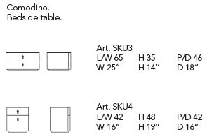 Размеры Тумбочка Alivar Kube Размеры Тумбочка Alivar Kube