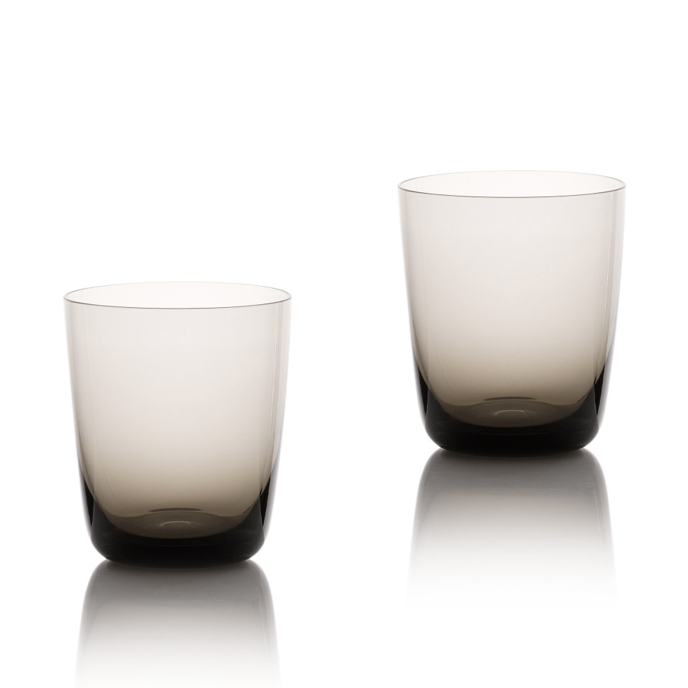 Комплект из 4-х стаканов для воды Serax CENA, 330 мл, дымчато-серый, стекло