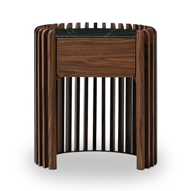 Прикроватная тумба Mod Interiors Tishina By Сергей Трегубов 50 x 42,5 x h55 см, шпон американского ореха