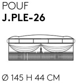 Размеры Пуф Jumbo Collection Pleasure 1