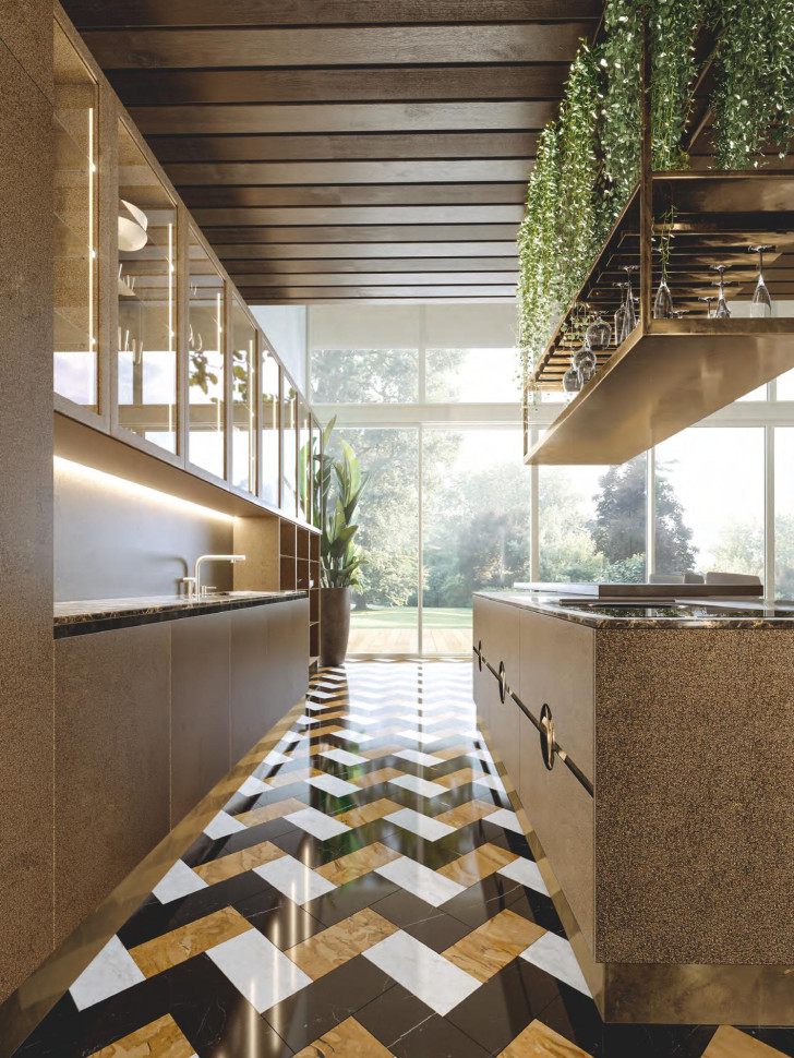 Кухня Alta Moda Natural Pyrite - материал