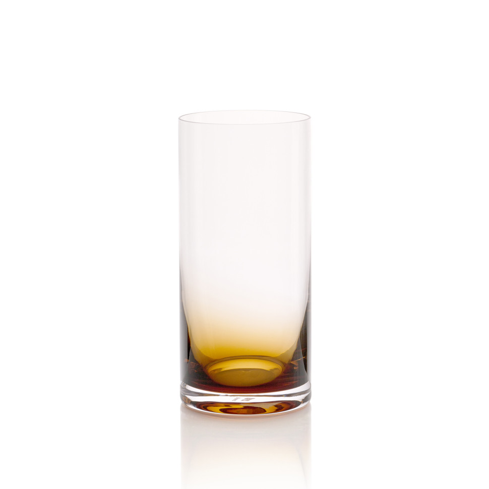 Комплект из 4-х стаканов для воды Serax ZUMA, диаметр 7 см, h16 см, 410 мл, коричневый, стекло