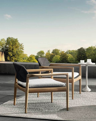 Кресло Minotti Yoko Cord Outdoor