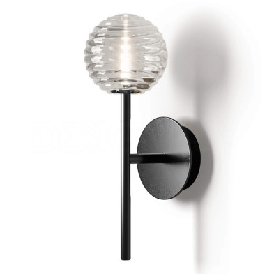 Настенный светильник Aromas del Campo Doul диаметр 10 x h20 см, чёрный