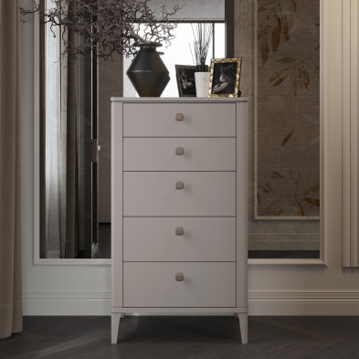 Комод высокий Fratelli Barri Alba 70 x 50 x h125 см, матовый лак Avorio