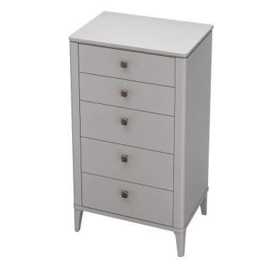Комод высокий Fratelli Barri Alba 70 x 50 x h125 см, матовый лак Avorio