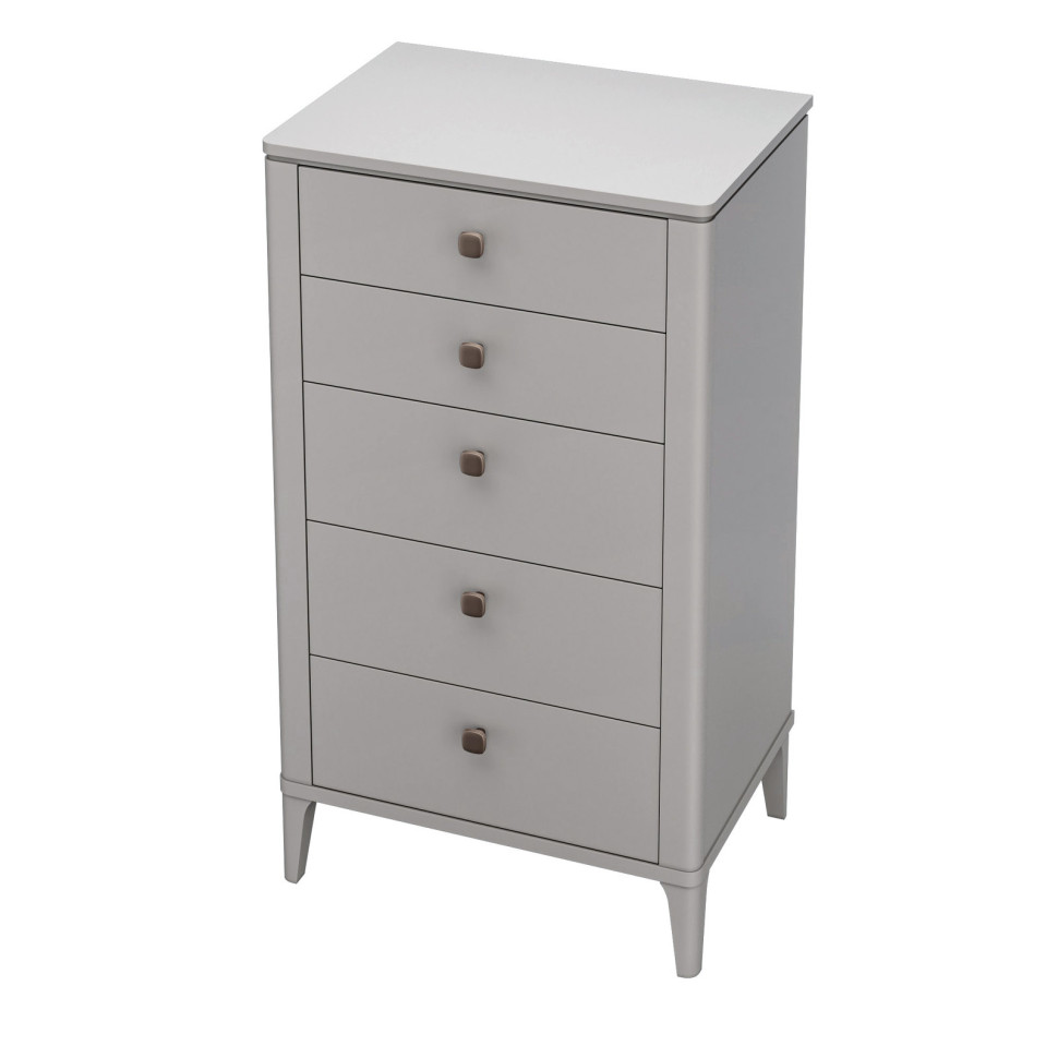 Комод высокий Fratelli Barri Alba 70 x 50 x h125 см, матовый лак Avorio - фото товара