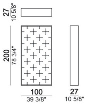 Размеры Стеллаж Arketipo Target