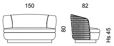 Размеры Диван Dv home collection Coco Large Small