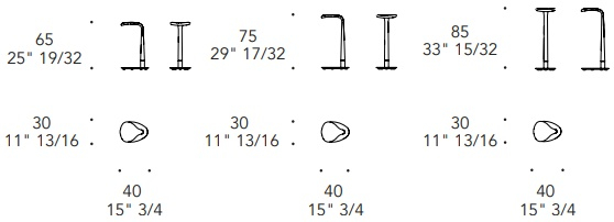 Размеры Журнальный стол Reflex Glamour Loto 40 Размеры Журнальный стол Reflex Glamour Loto 40